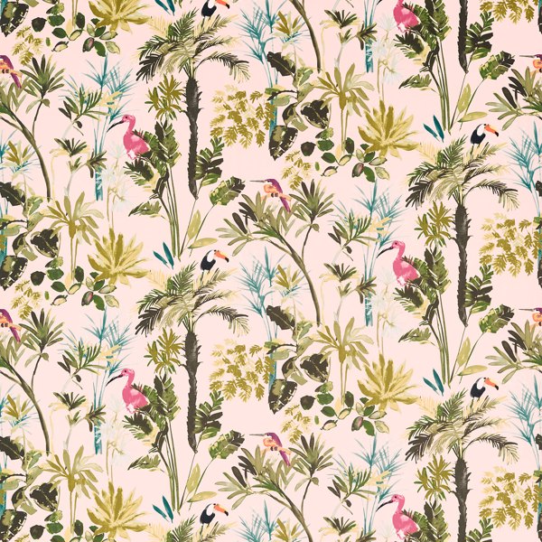 Studio G Amazonia Palm Blush Velvet  Cushion Cover