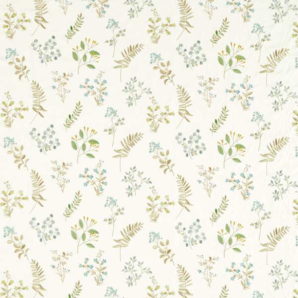 Clarke and Clarke Pavilion Brigitte Apple/Mineral Curtains