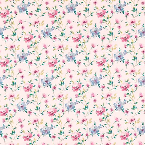 Clarke & Clarke Floral Flourish Serena Damson Cushion Covers