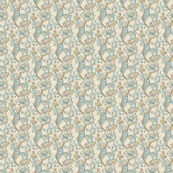 William Morris Golden Lily Linen/Teal Roman Blind