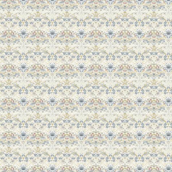 William Morris Strawberry Thief Linen/Plum Fabric