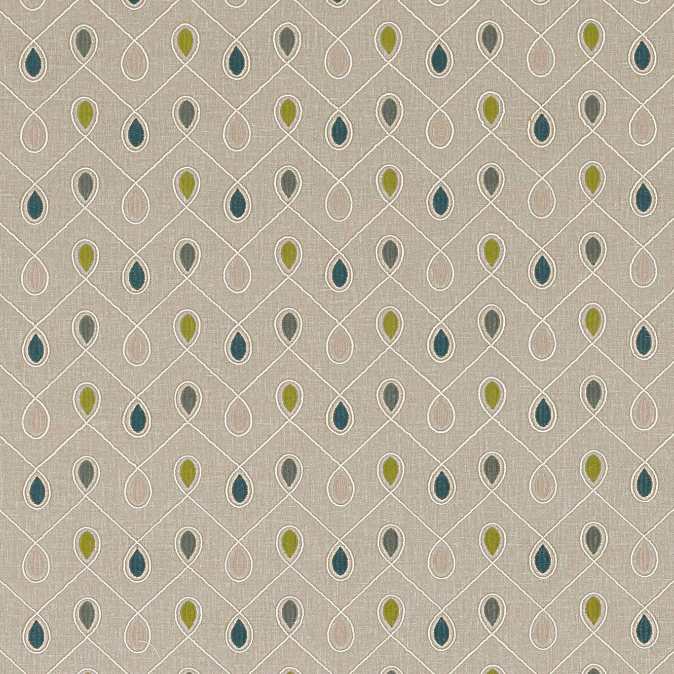 Healey Teal/Acacia Roman Blind