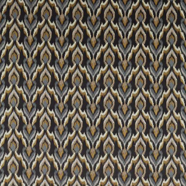 Clarke and Clarke Dimora Velluto Nero Roman Blind