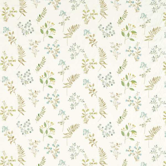 Clarke and Clarke Pavilion Brigitte Apple/Mineral Cushion Cover