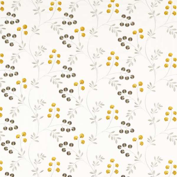 Clarke and Clarke Pavilion Rochelle Pewter/Chartreuse Roman Blind