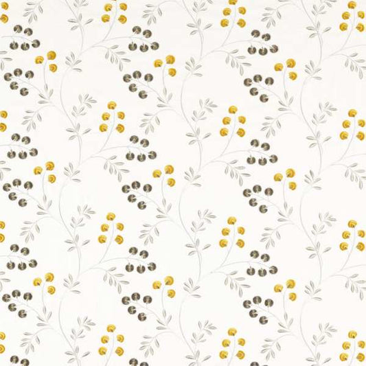 Clarke and Clarke Pavilion Rochelle Pewter/Chartreuse Roman Blind