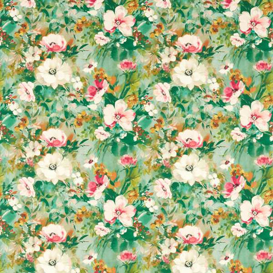 Clarke & Clarke Floral Flourish Rugosa Mineral Cushion Covers