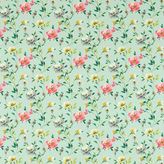 Clarke & Clarke Floral Flourish Serena Mineral Curtains