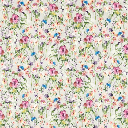 Clarke & Clarke Floral Flourish Wild Meadow Damson Cushion Covers Cushion Covers