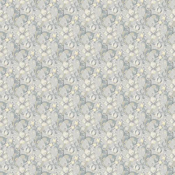 William Morris Golden Lily Slate/Dove Roman Blind