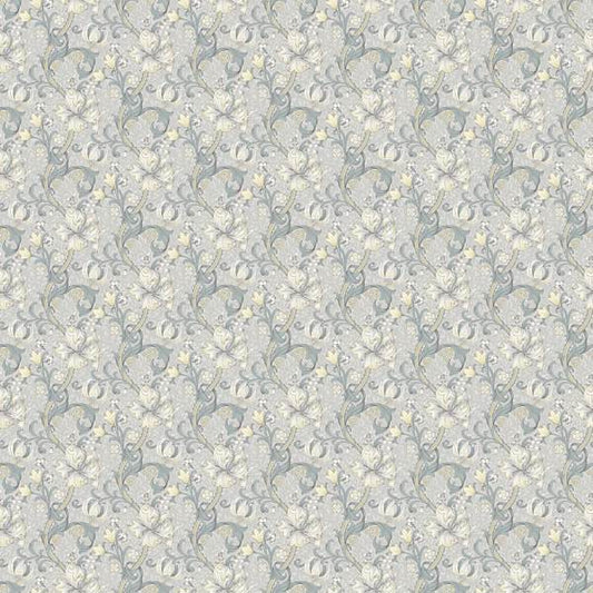 William Morris Golden Lily Slate/Dove Roman Blind