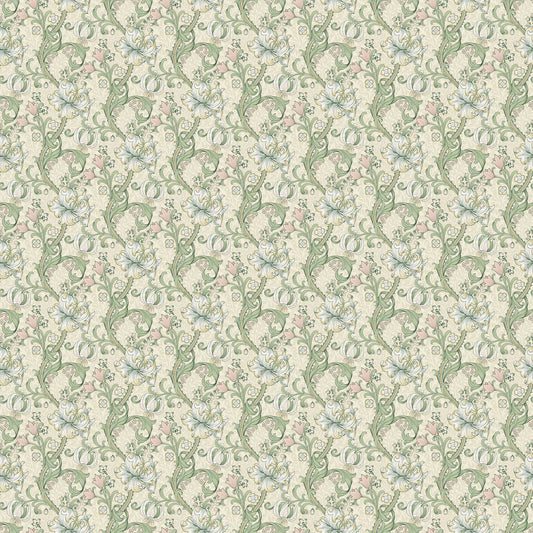 William Morris Golden Lily Linen/Blush Roman Blind