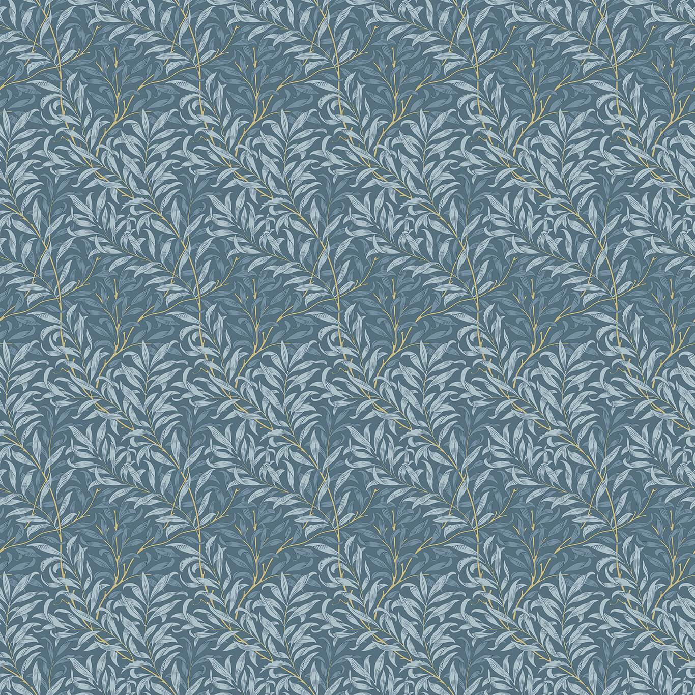 William Morris Willow Boughs Denim Roman Blind